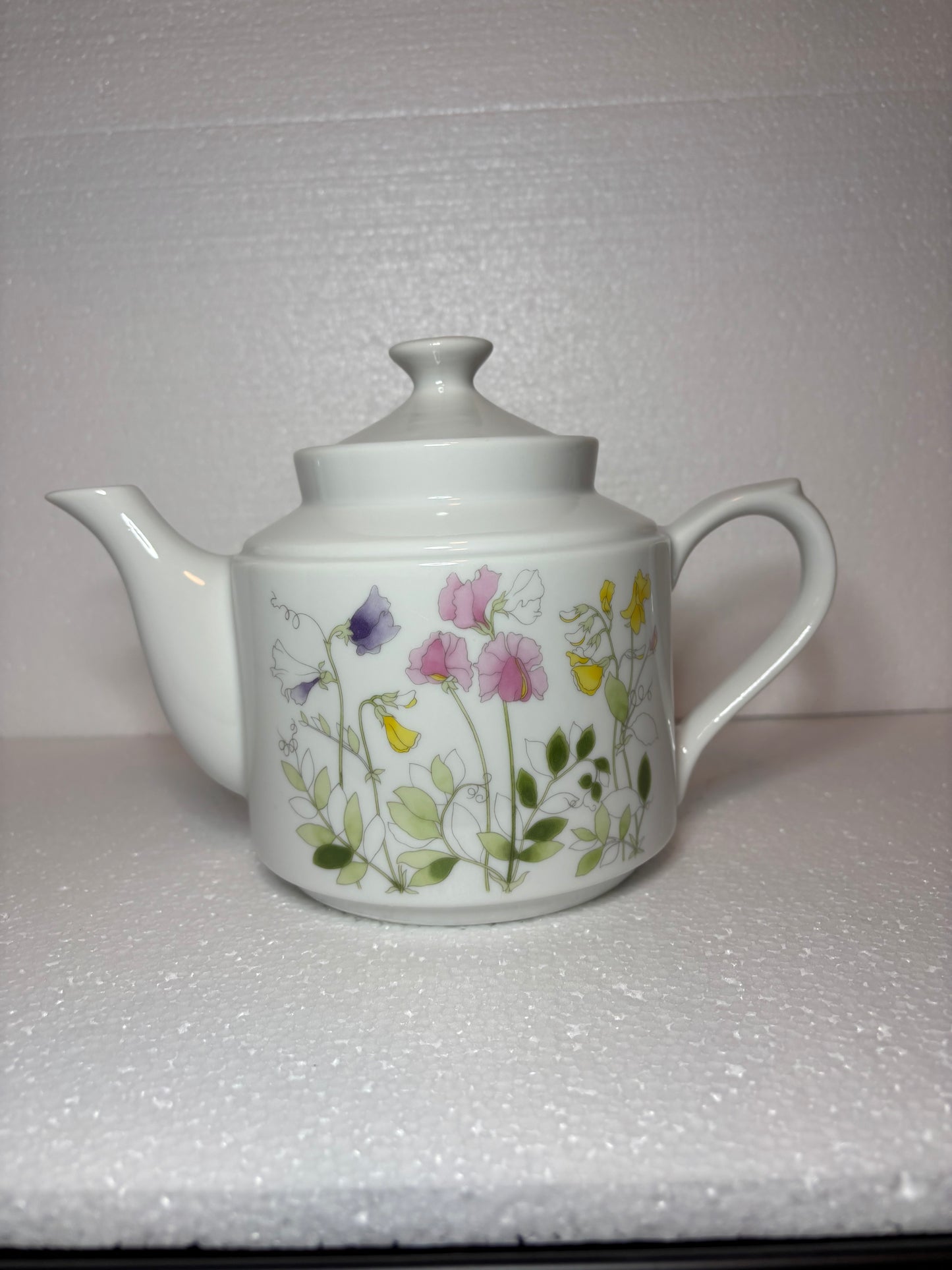 Vintage Noritake Sweet Pea Porcelain Teapot