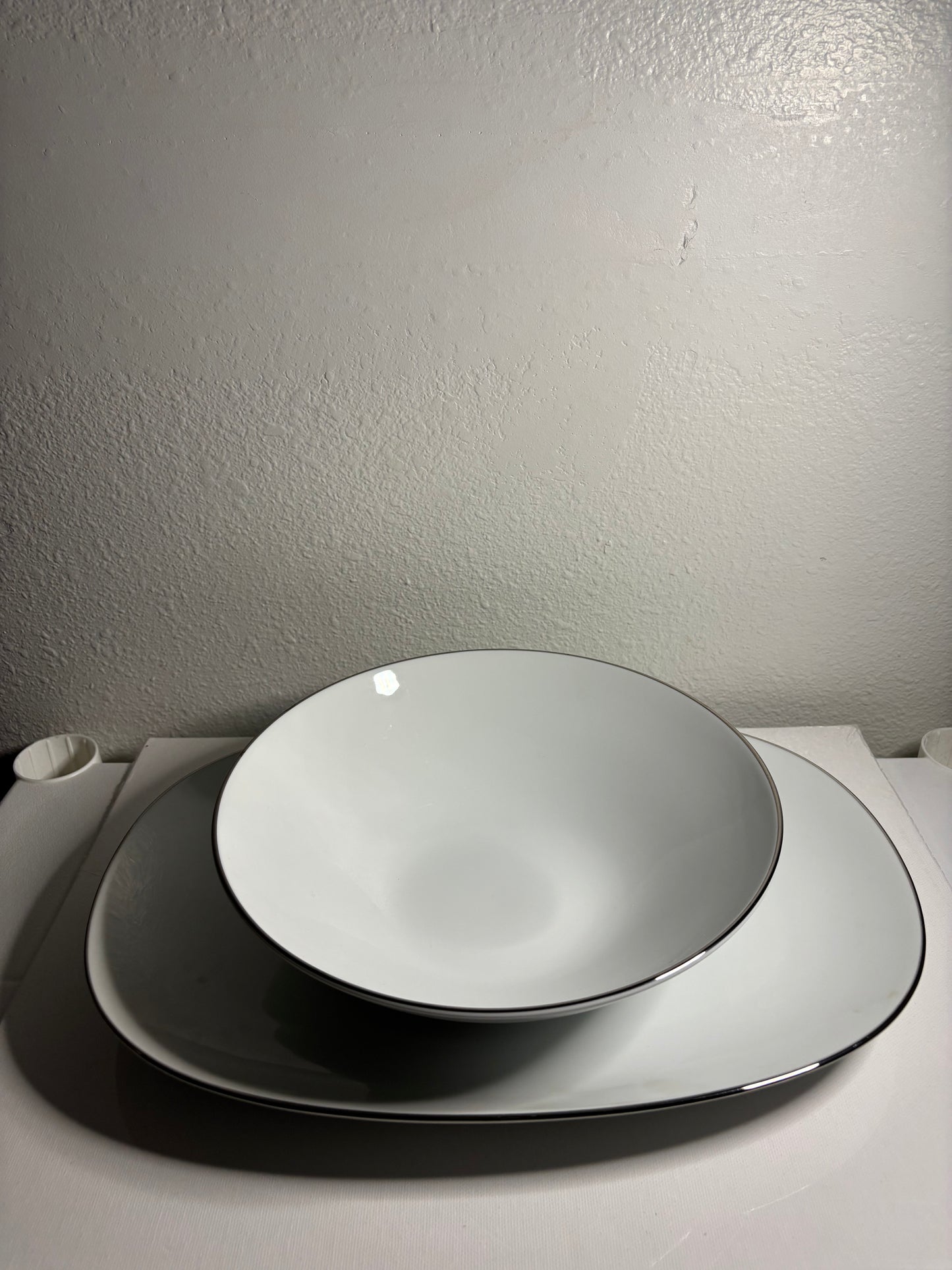 Noritake China Fremont 6127 – Serving Bowl & Platter Set | Made in Japan