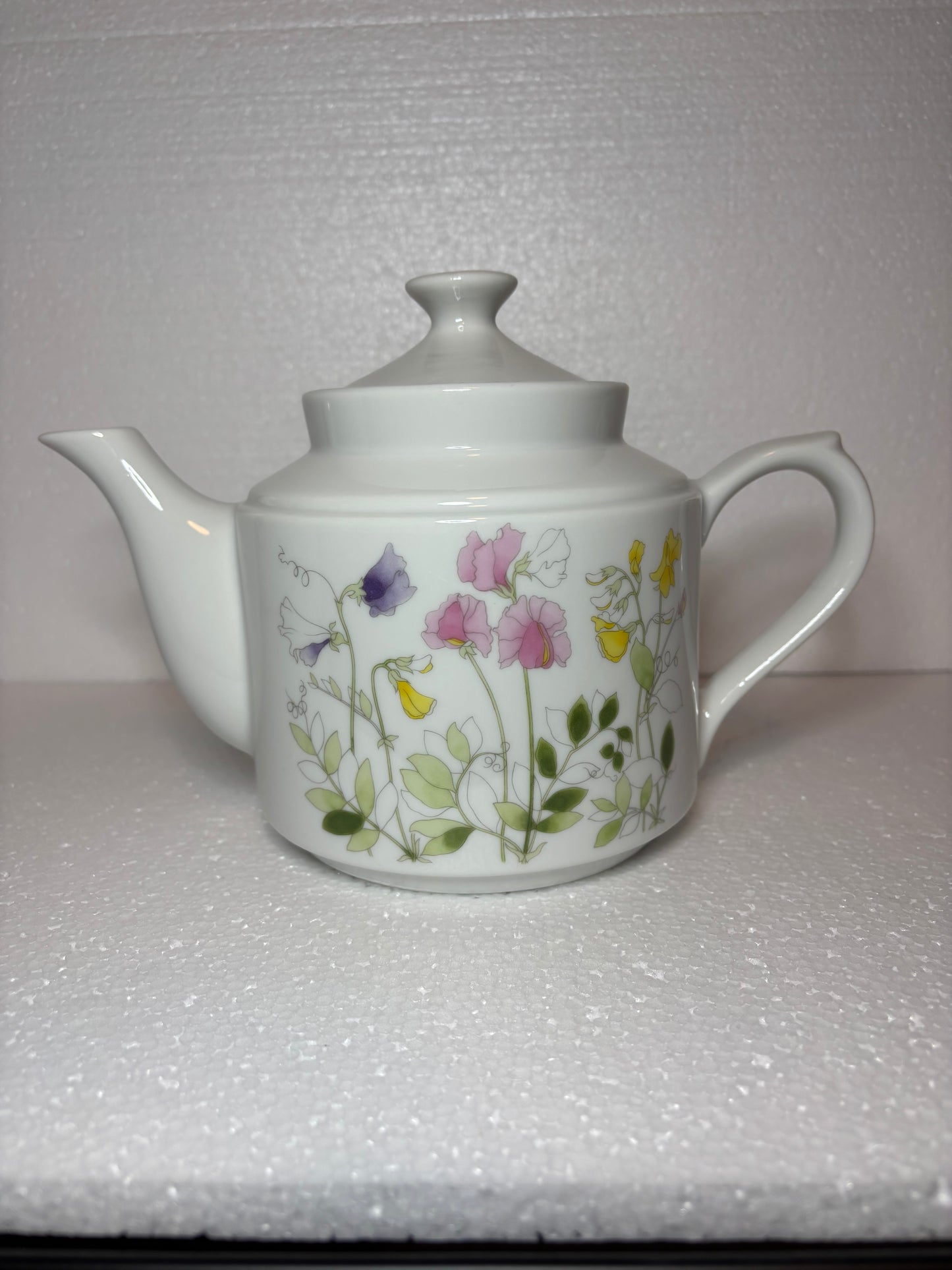 Vintage Noritake Sweet Pea Porcelain Teapot