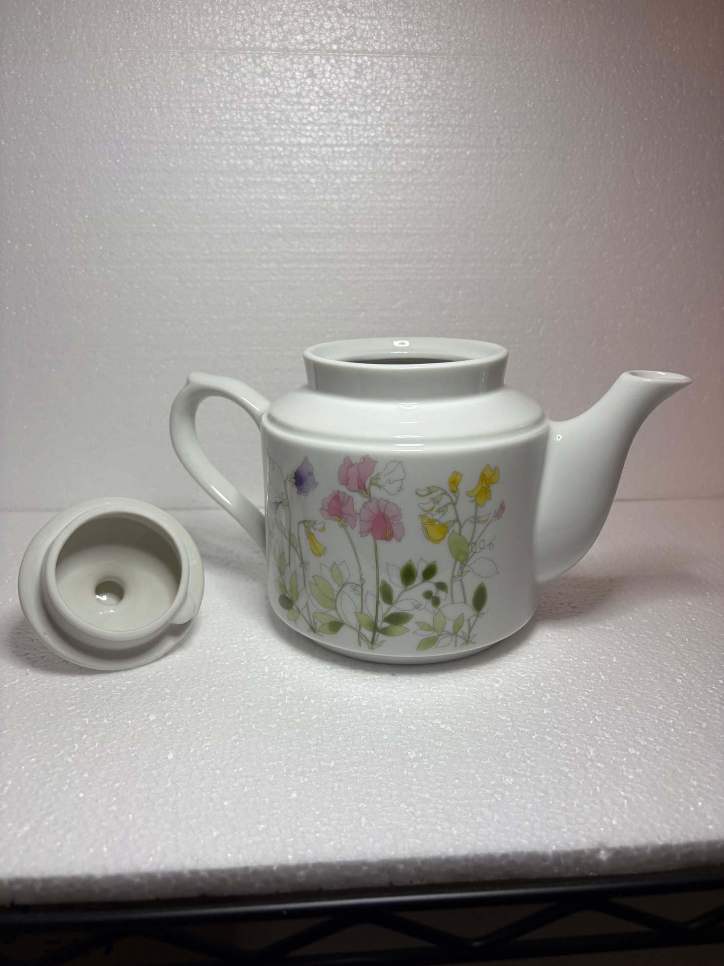 Vintage Noritake Sweet Pea Porcelain Teapot
