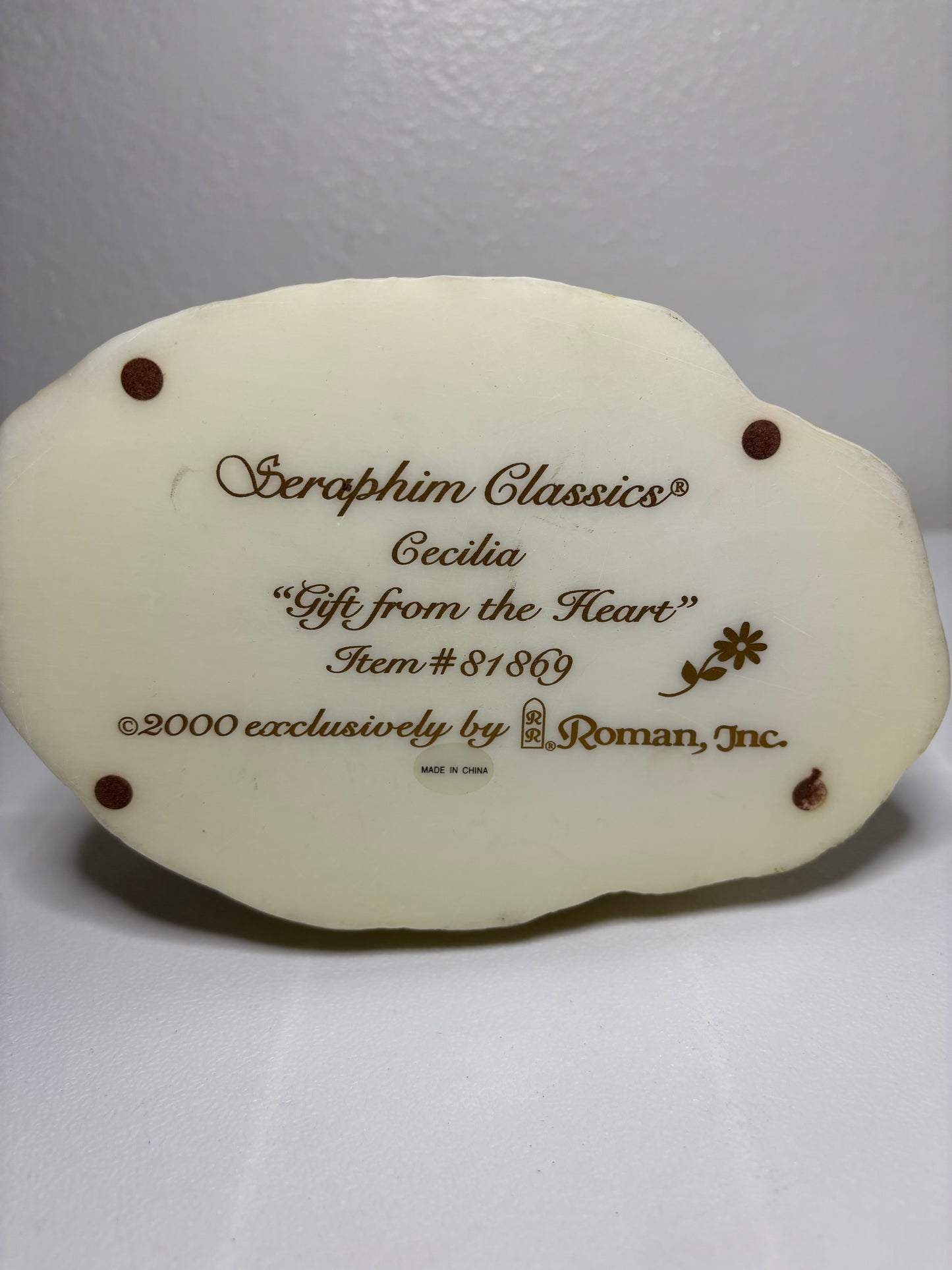 Seraphim Classics “Cecilia – Gift from the Heart” Angel Figurine – Roman Inc. 2000