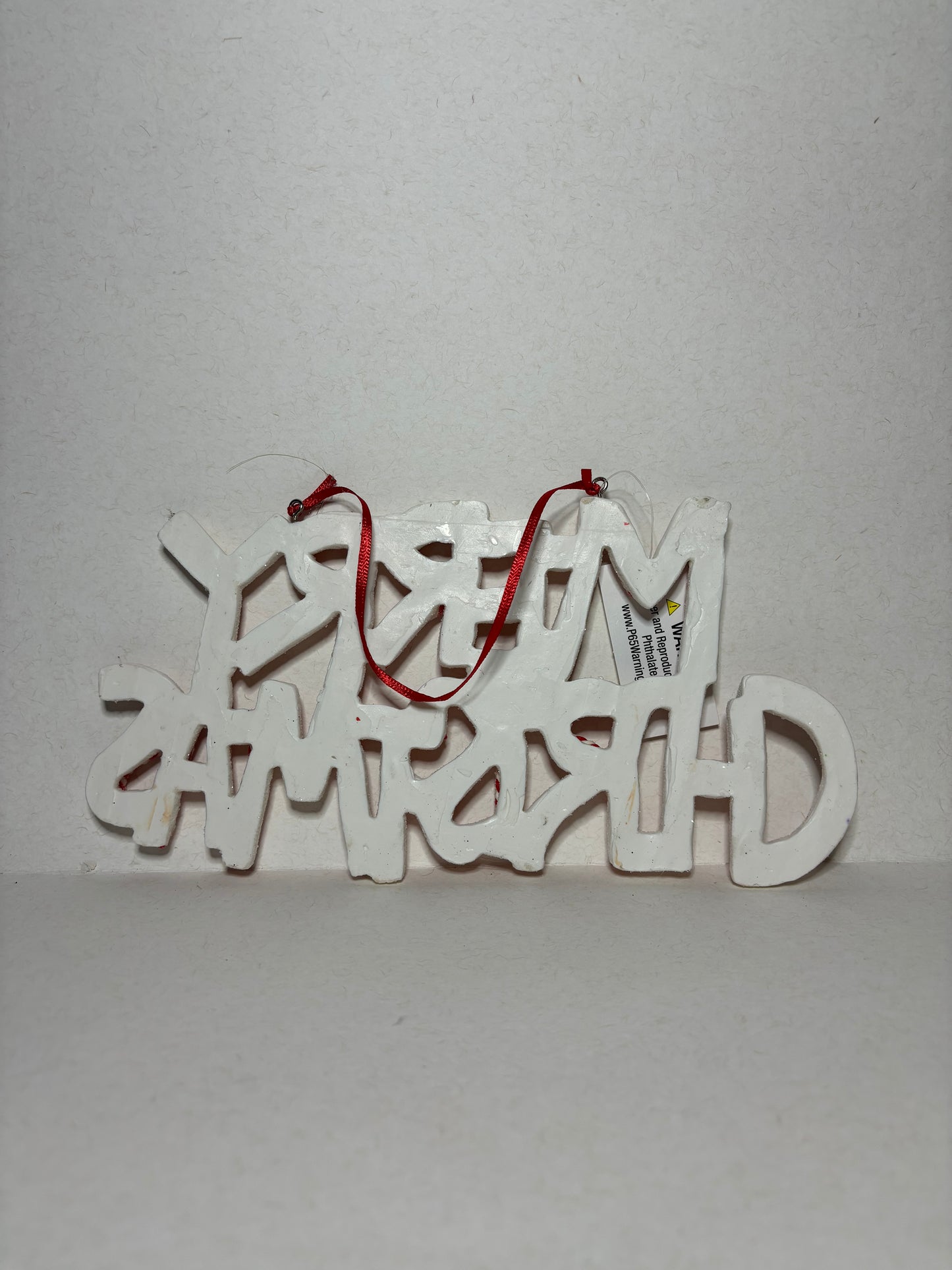 Merry Christmas Hanging Holiday Sign Decoration