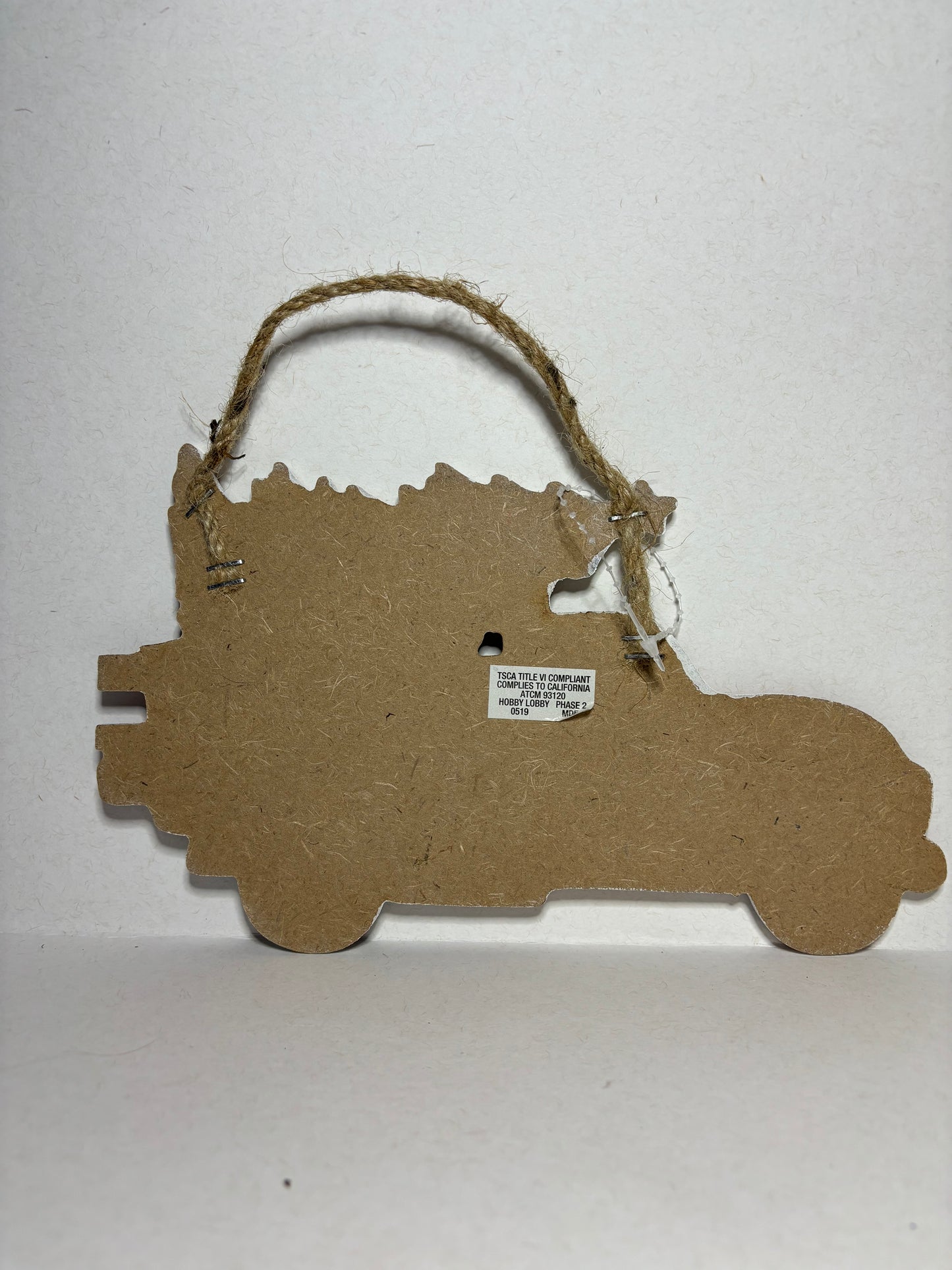 Christmas Truck Wooden Holiday Decorative Wall Hanging