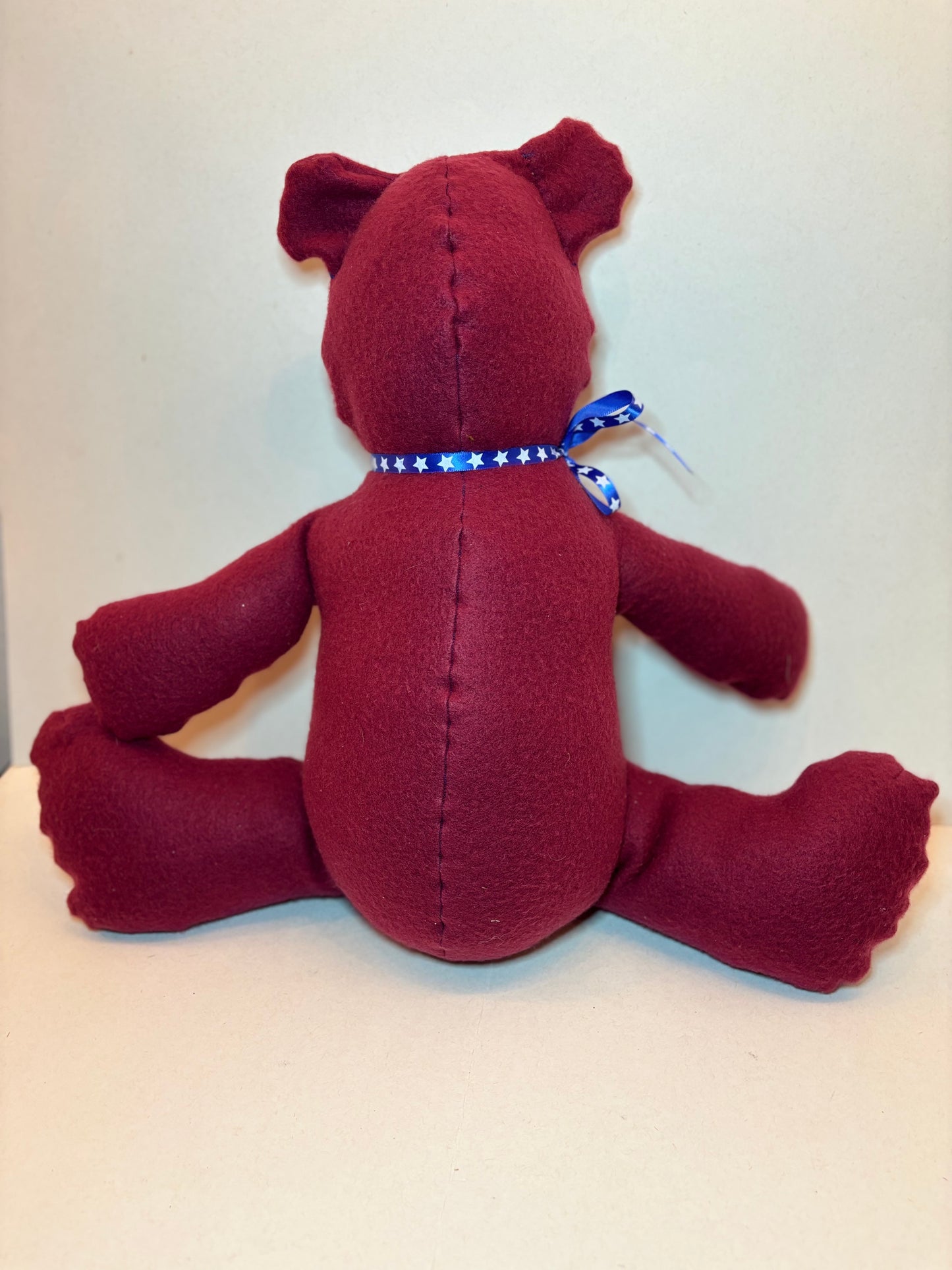 Crimson Keepsake Handmade Plush Bear 18"