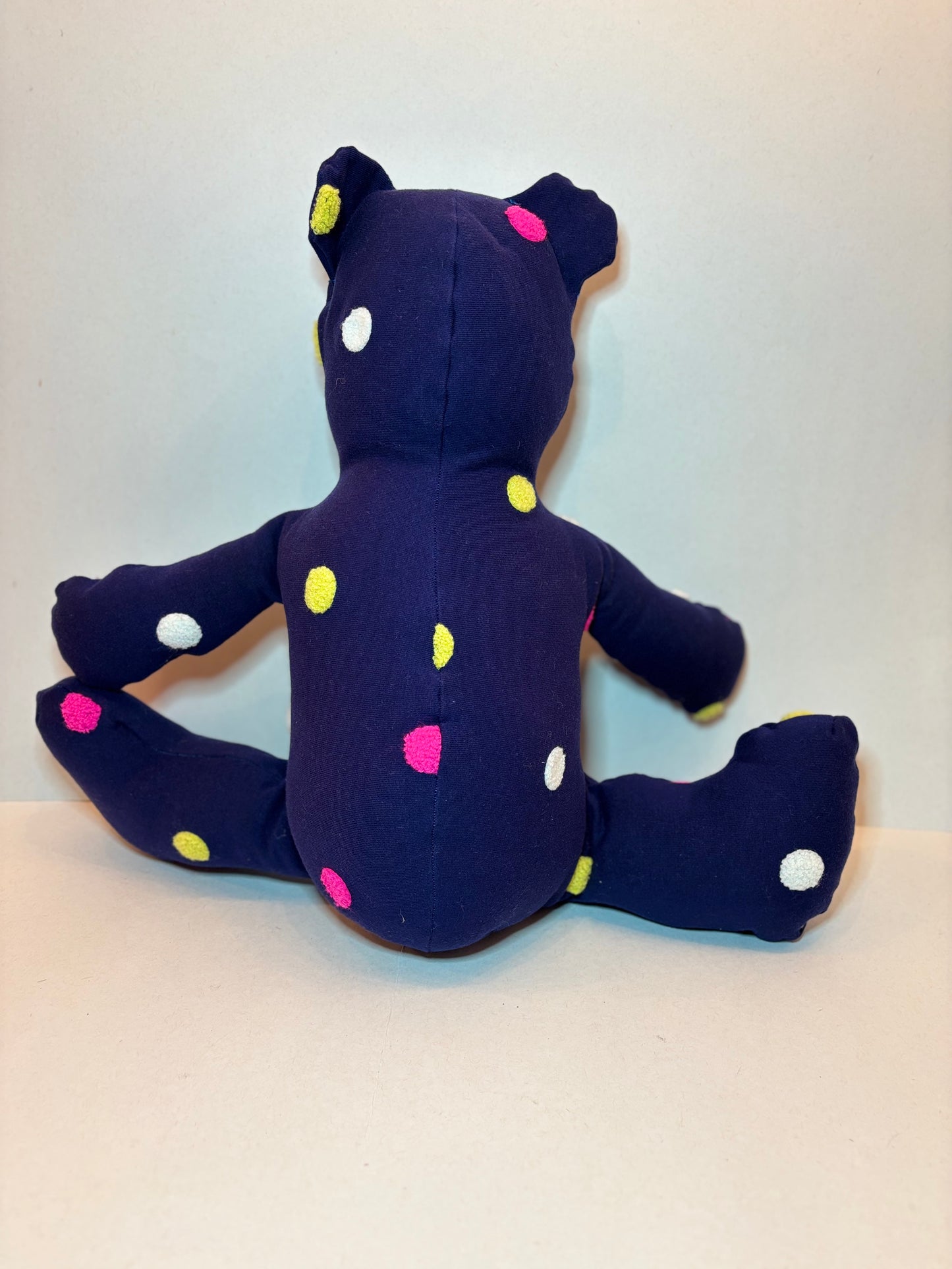 Confetti Night Handmade Polka Dot Bear 18" Plush Bear