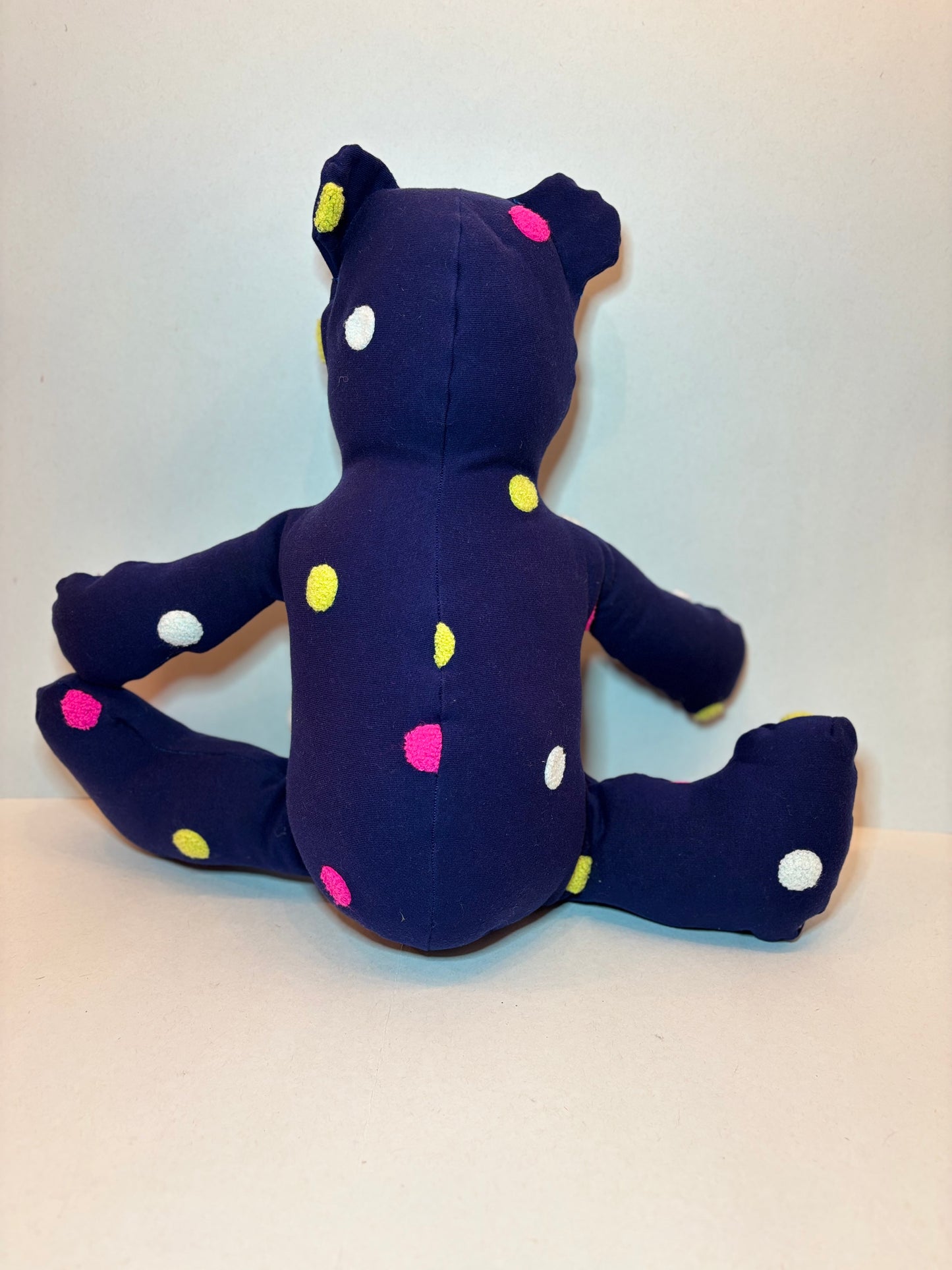 Confetti Night Handmade Polka Dot Bear 18" Plush Bear
