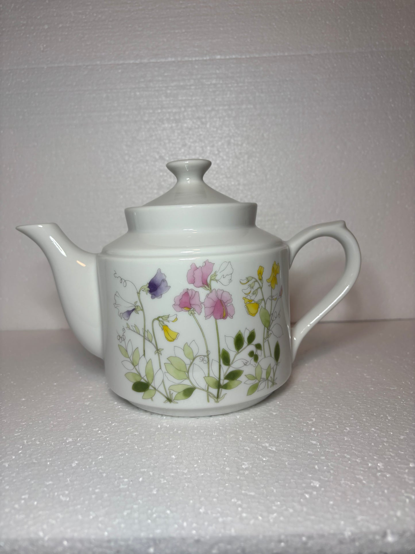 Vintage Noritake Sweet Pea Porcelain Teapot