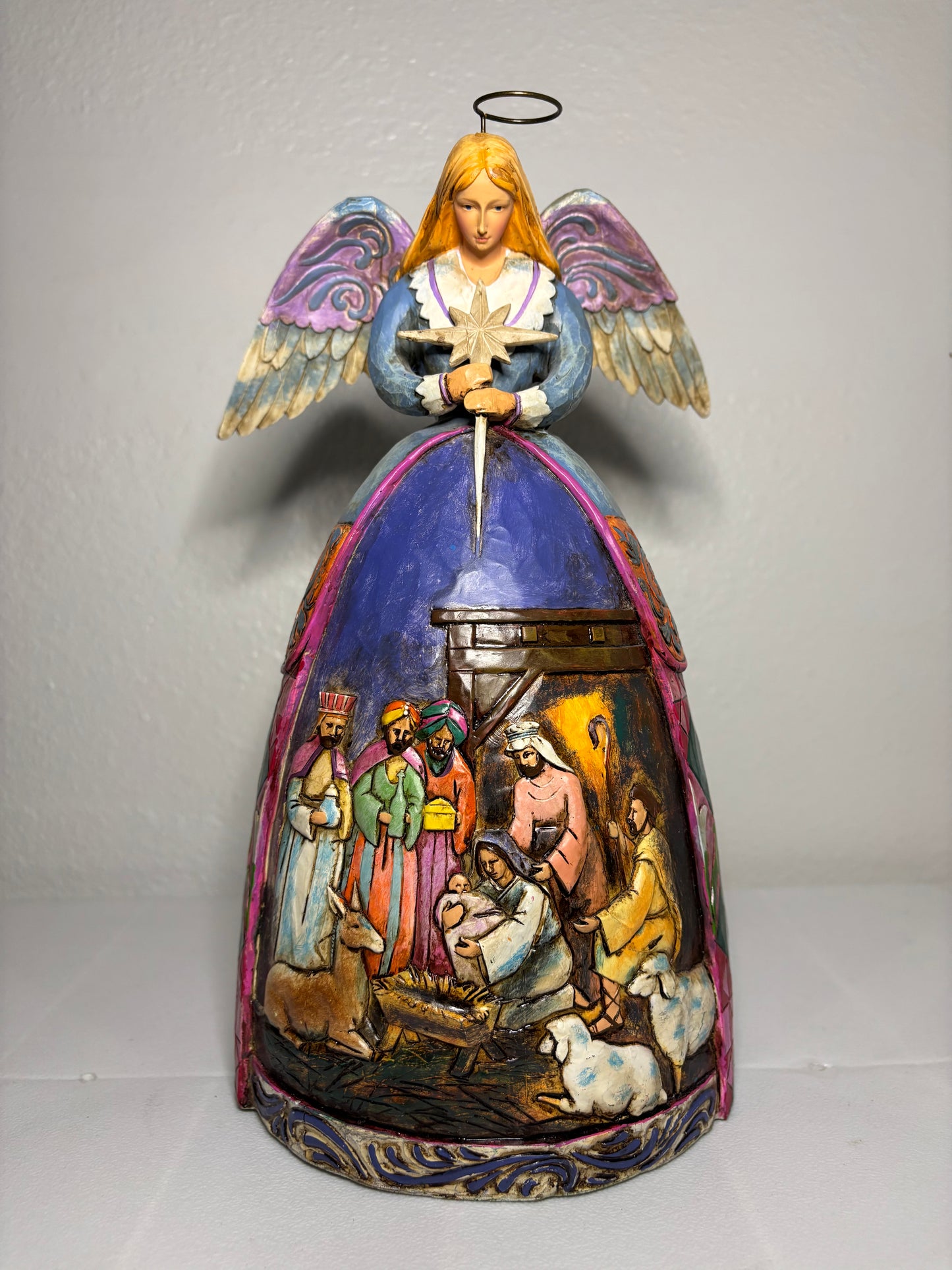 Jim Shore “A Star Shall Guide Us” Nativity Angel – Retired 11” Figurine
