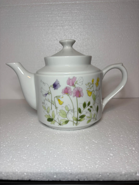Vintage Noritake Sweet Pea Porcelain Teapot