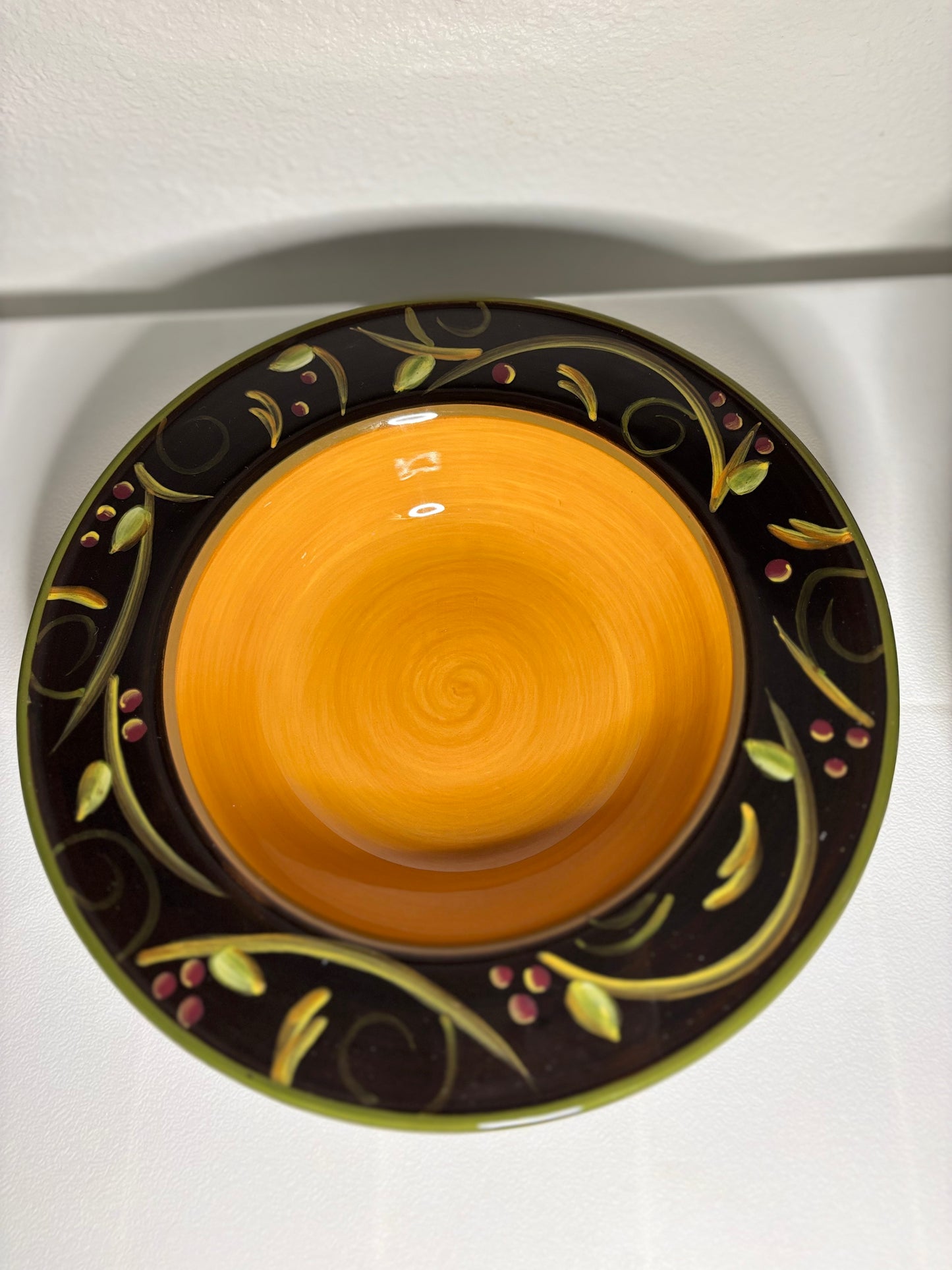 Chocolate Berries Bowl & Plate Set – 2003 Deb Hrabik for Demdaco