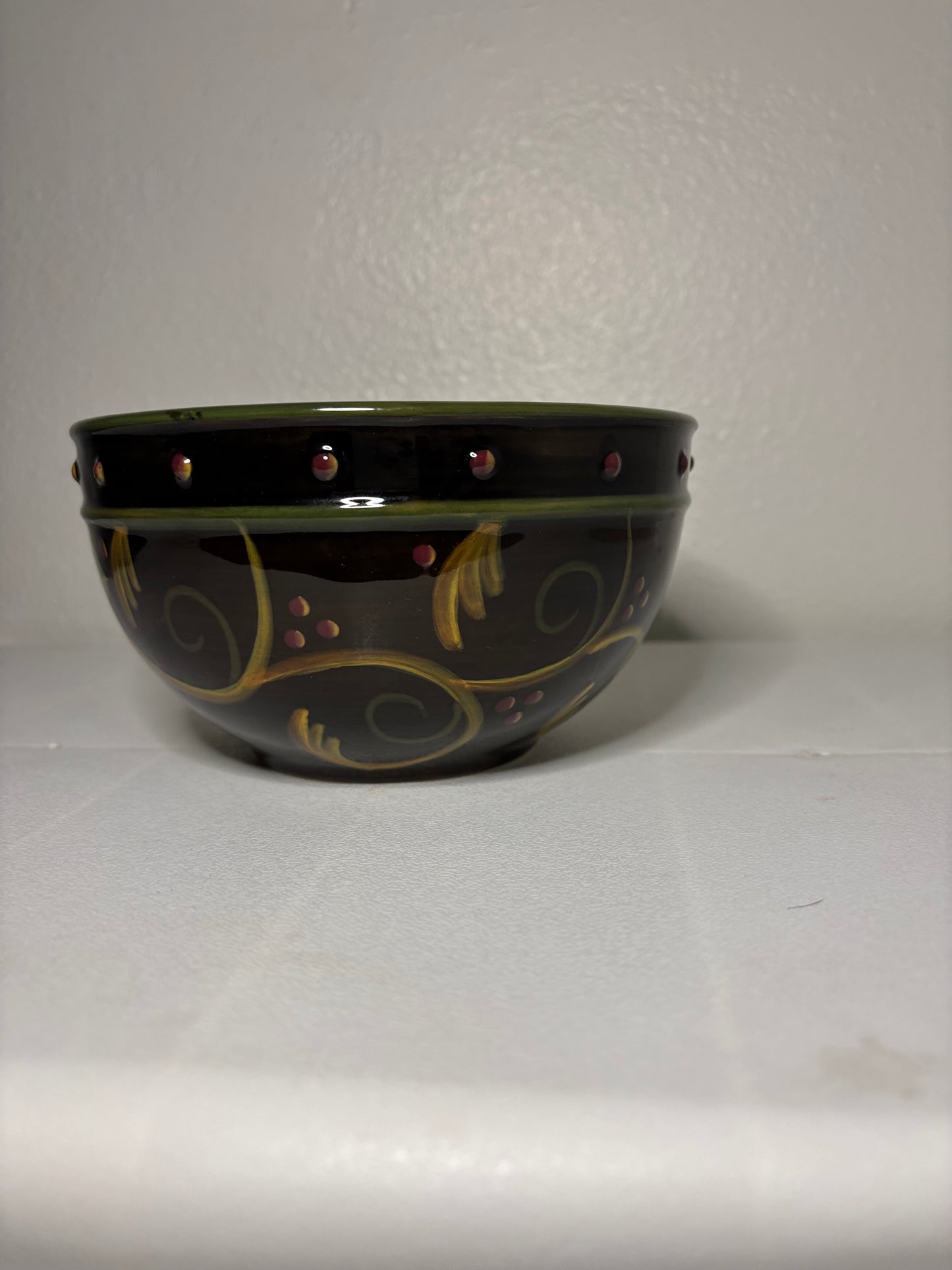 Chocolate Berries Bowl & Plate Set – 2003 Deb Hrabik for Demdaco