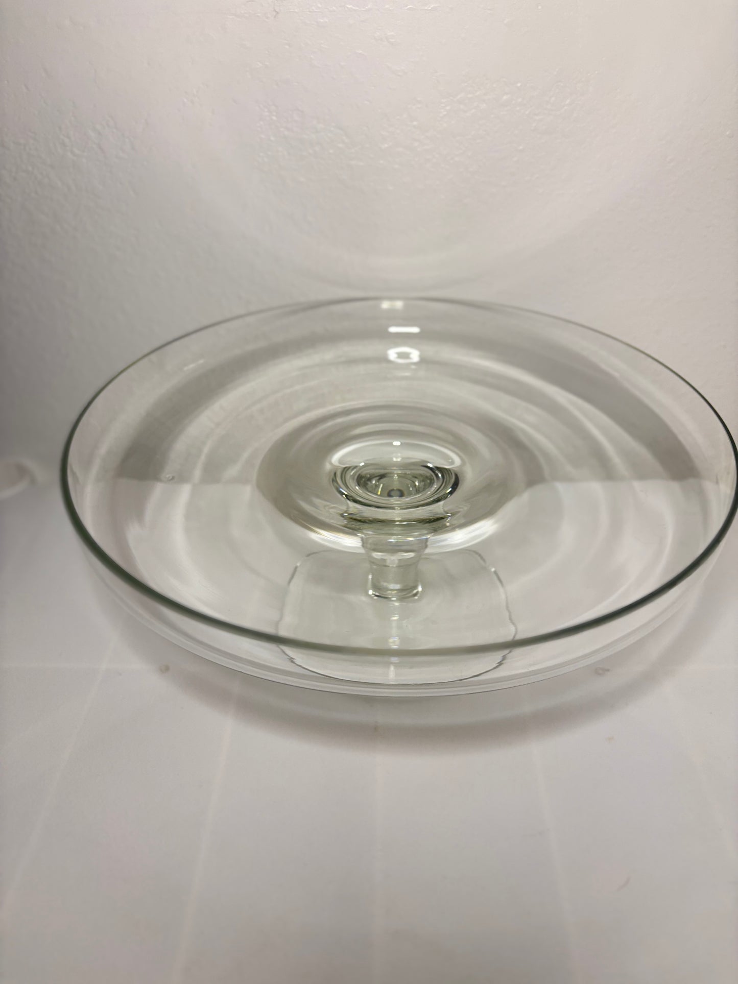 Heavy Glass Cake Stand with Dome – 10” x 10” x 12” – 5.8 lbs