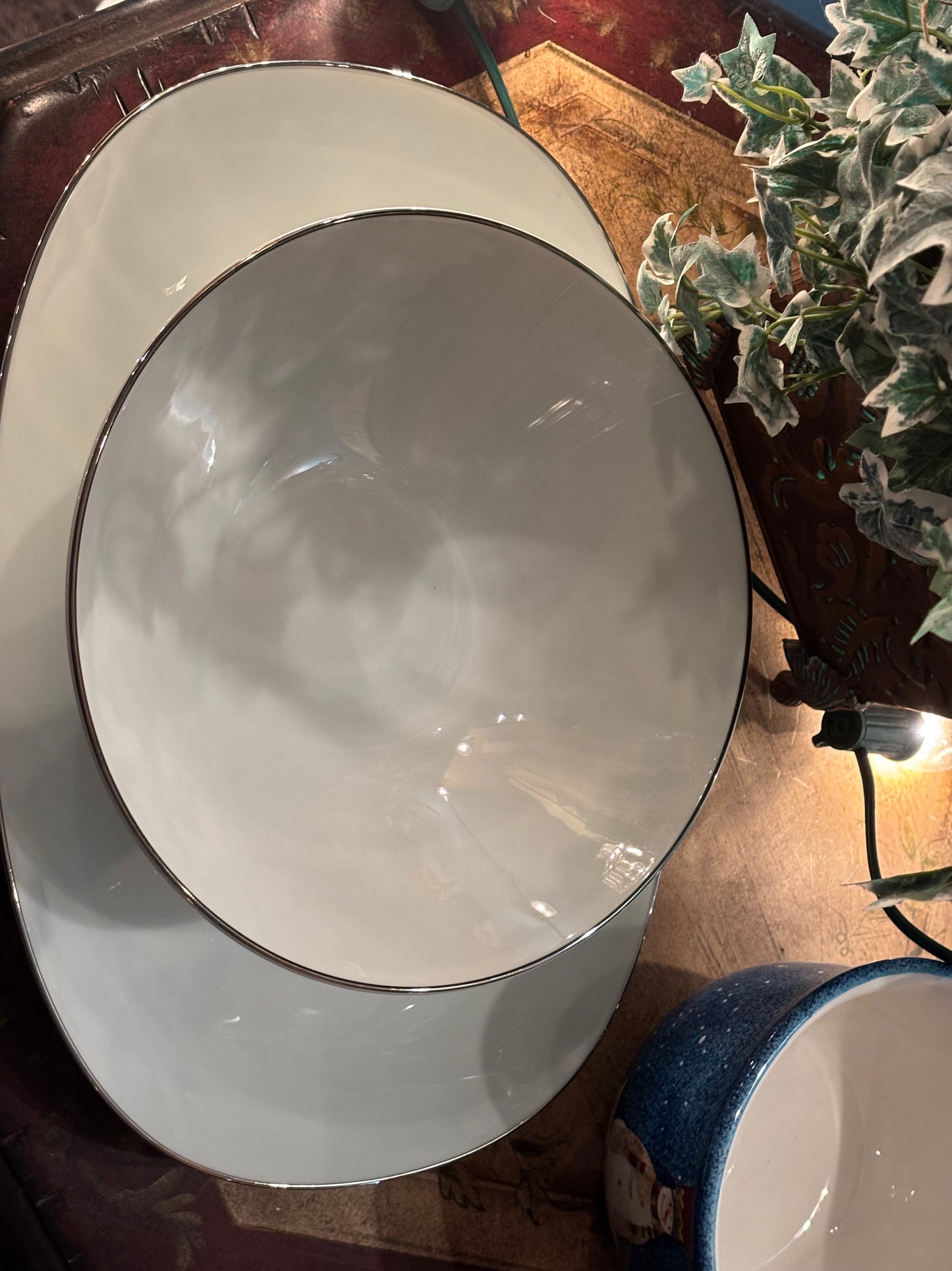 Noritake China Fremont 6127 – Serving Bowl & Platter Set | Made in Japan