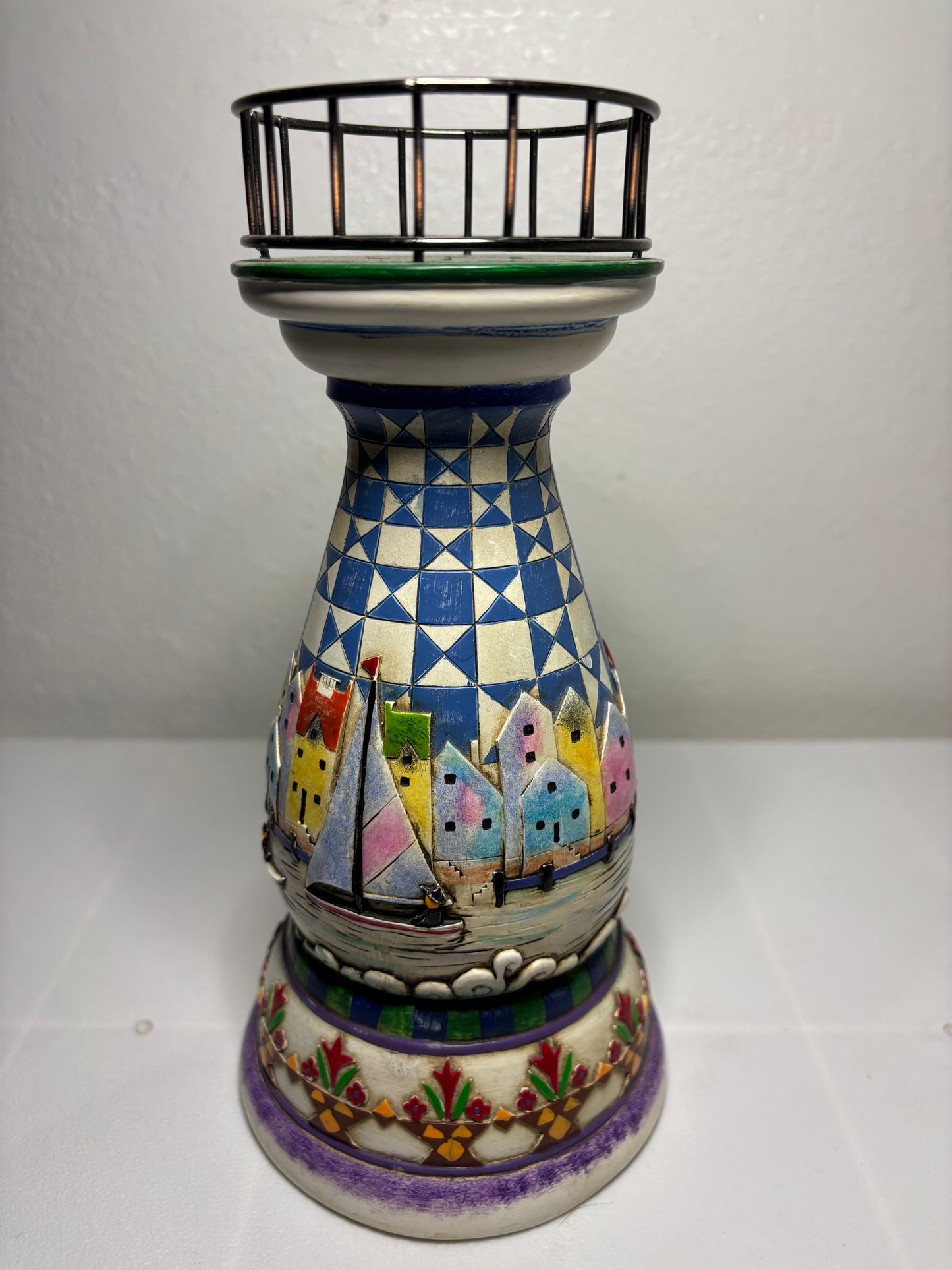 Jim Shore Coastal Lighthouse Figurine – Hand-Painted Seaside Village Scene