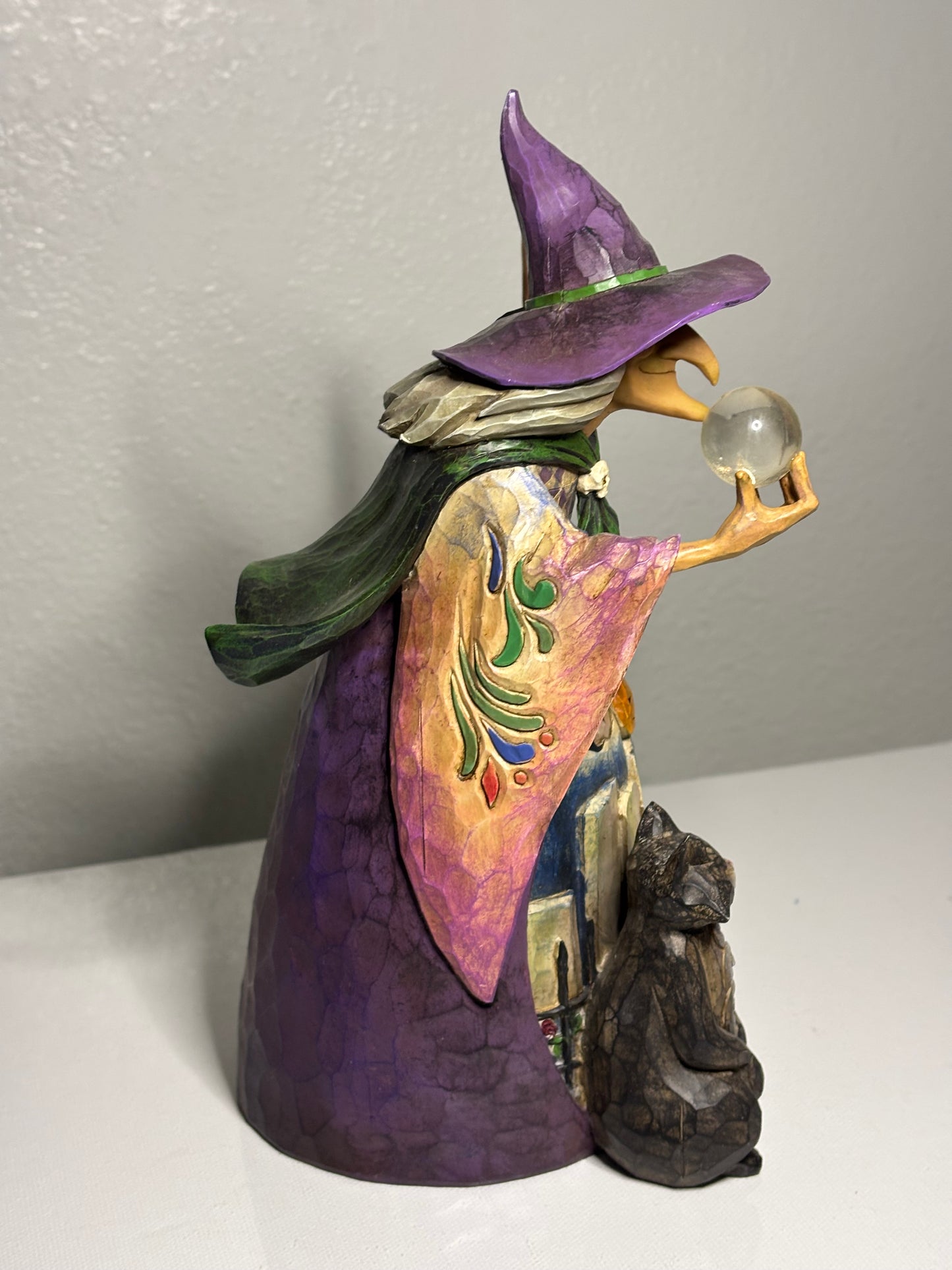 Jim Shore Heartwood Creek Witch Figurine – Halloween Graveyard Scene, 10" Tall