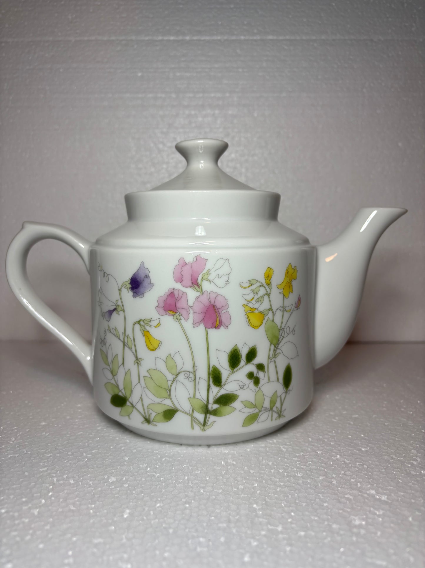 Vintage Noritake Sweet Pea Porcelain Teapot