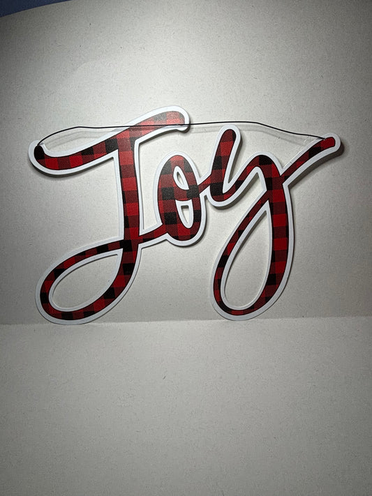 Holiday Joy Metal Hanging Sign