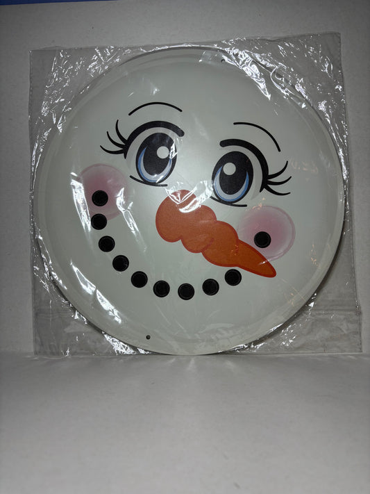 Metal Snowman Face Plate
