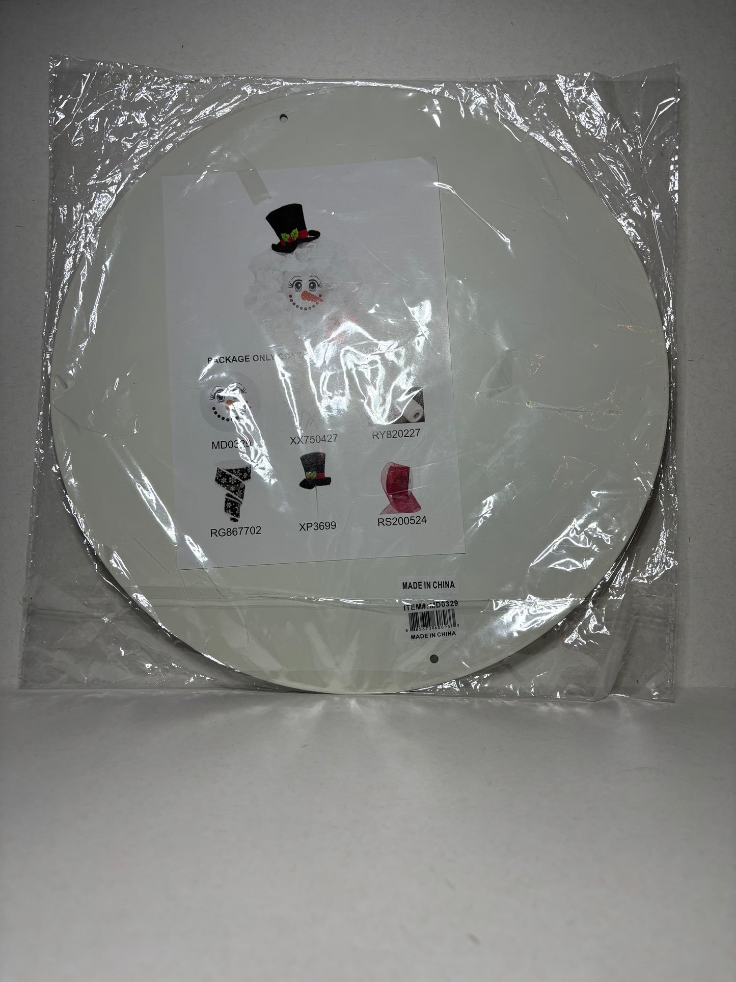 Metal Snowman Face Plate