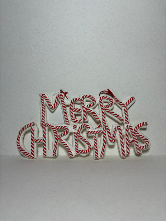 Merry Christmas Hanging Holiday Sign Decoration