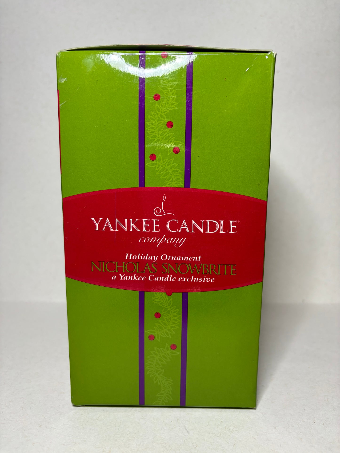 Yankee Candle Holiday Ornament "Nicholas Snowbrite"