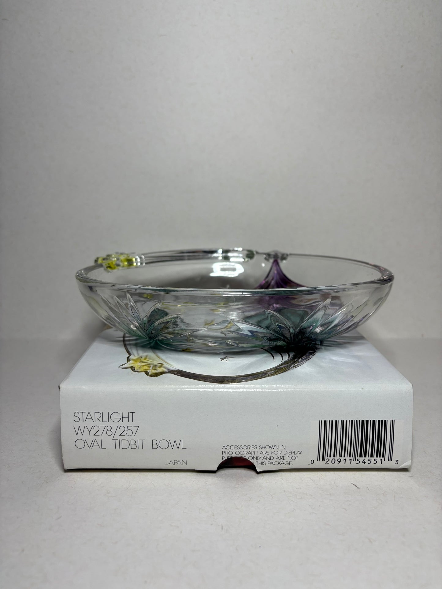 Starlight Oval Holiday Decorative Bowl