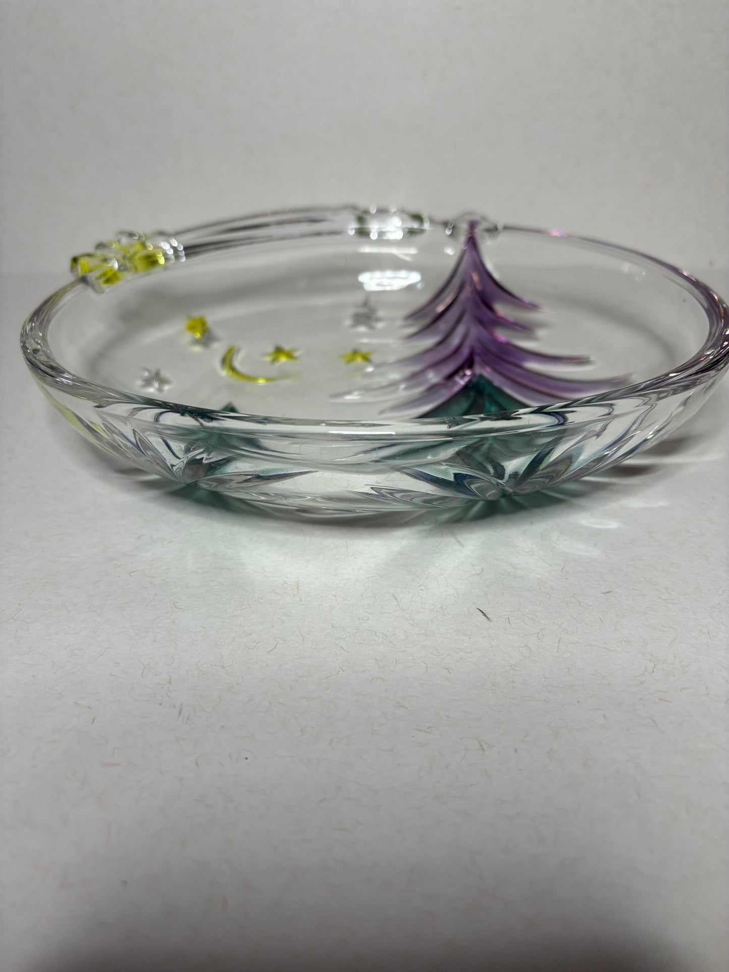 Starlight Oval Holiday Decorative Bowl