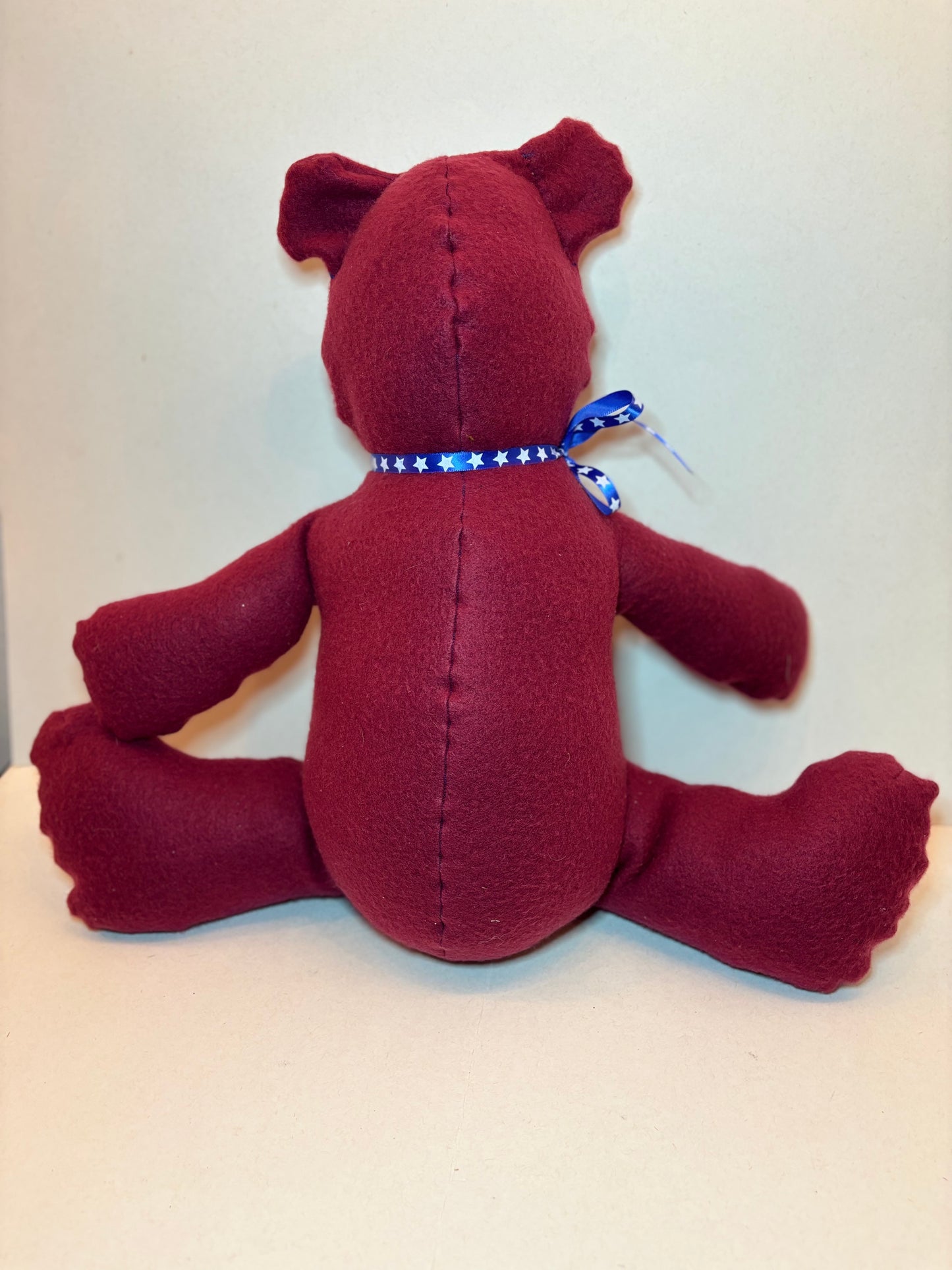 Burgundy Plush Bear 18"