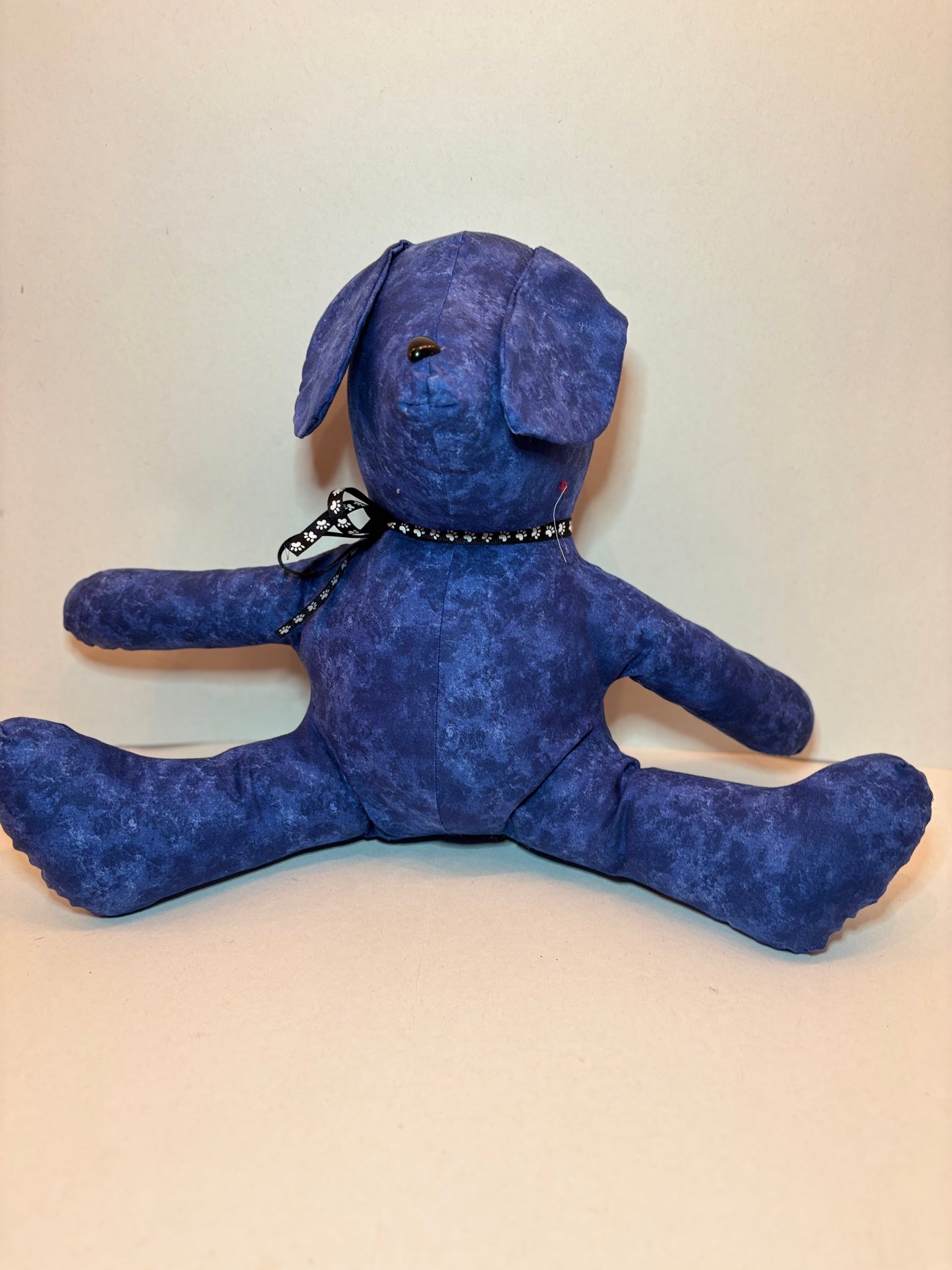 18" Blue Stuffed Puppy