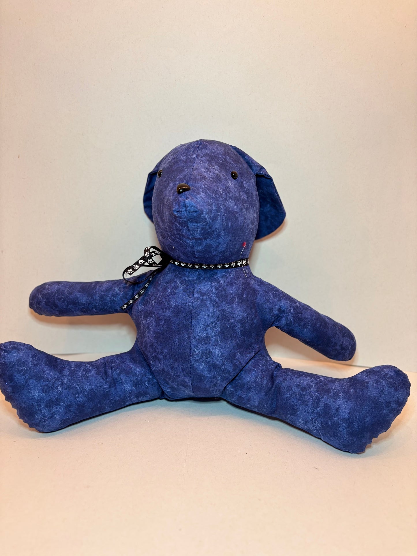 18" Blue Stuffed Puppy